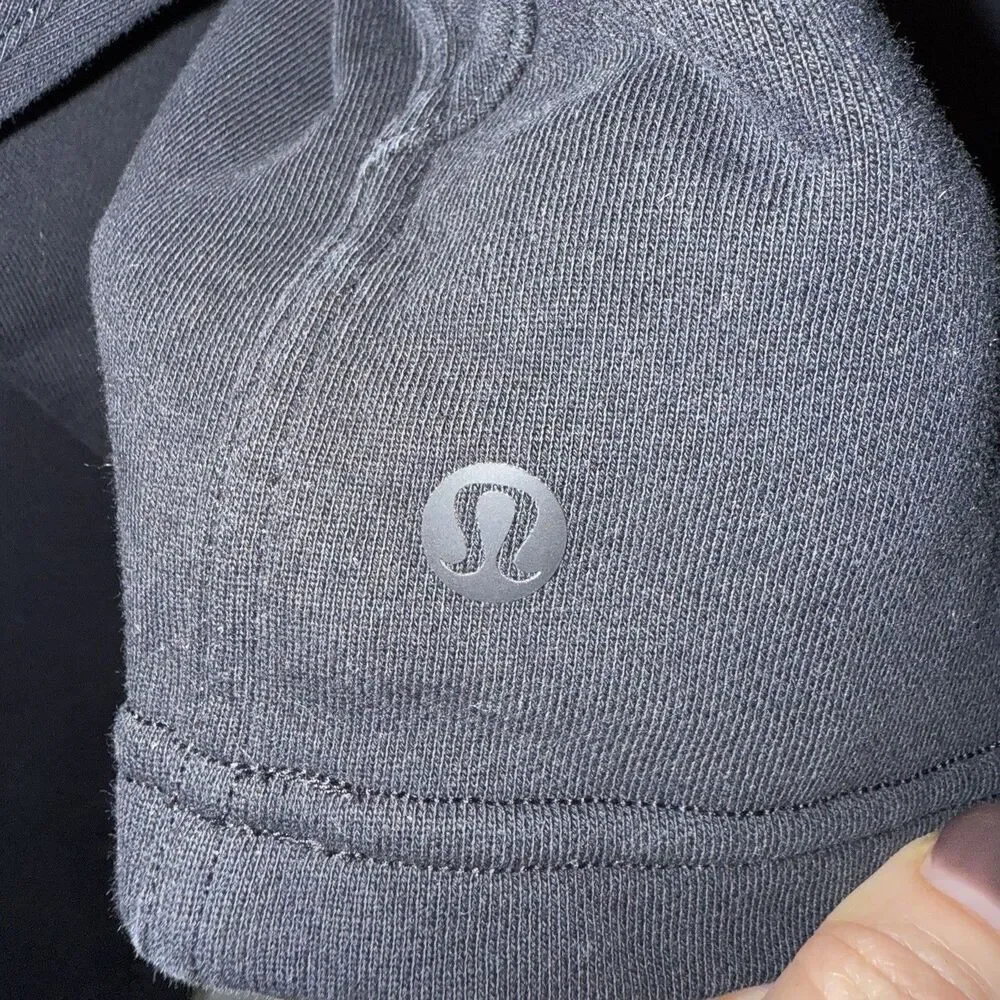 Lululemon Sweatshirt Womens 6 Black All Yours Cropped Hoodie Causal Comfort Top
